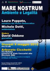 Riccione,mare,legalità,ambiente,Laura Puppato,Associazione Ilaria Alpi